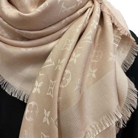 fake label louis vuitton monogram shawl